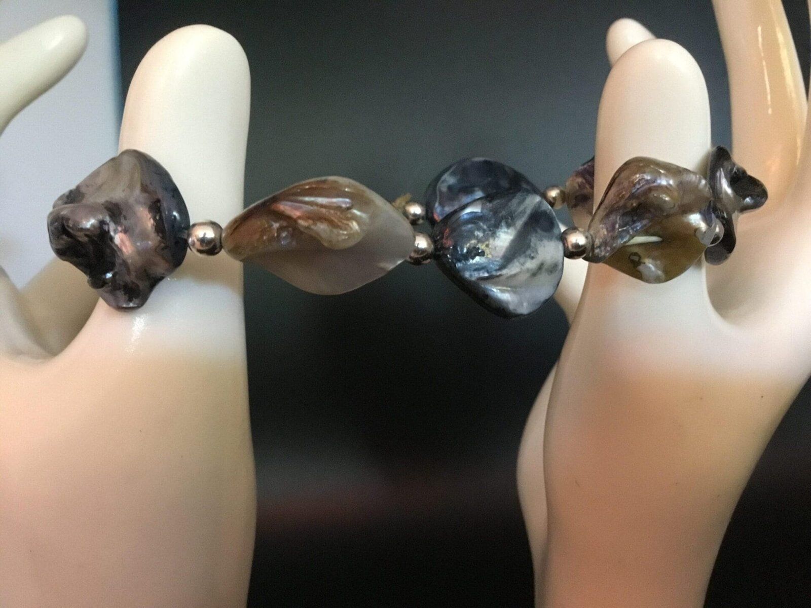 Natural Labradorite stone bracelet