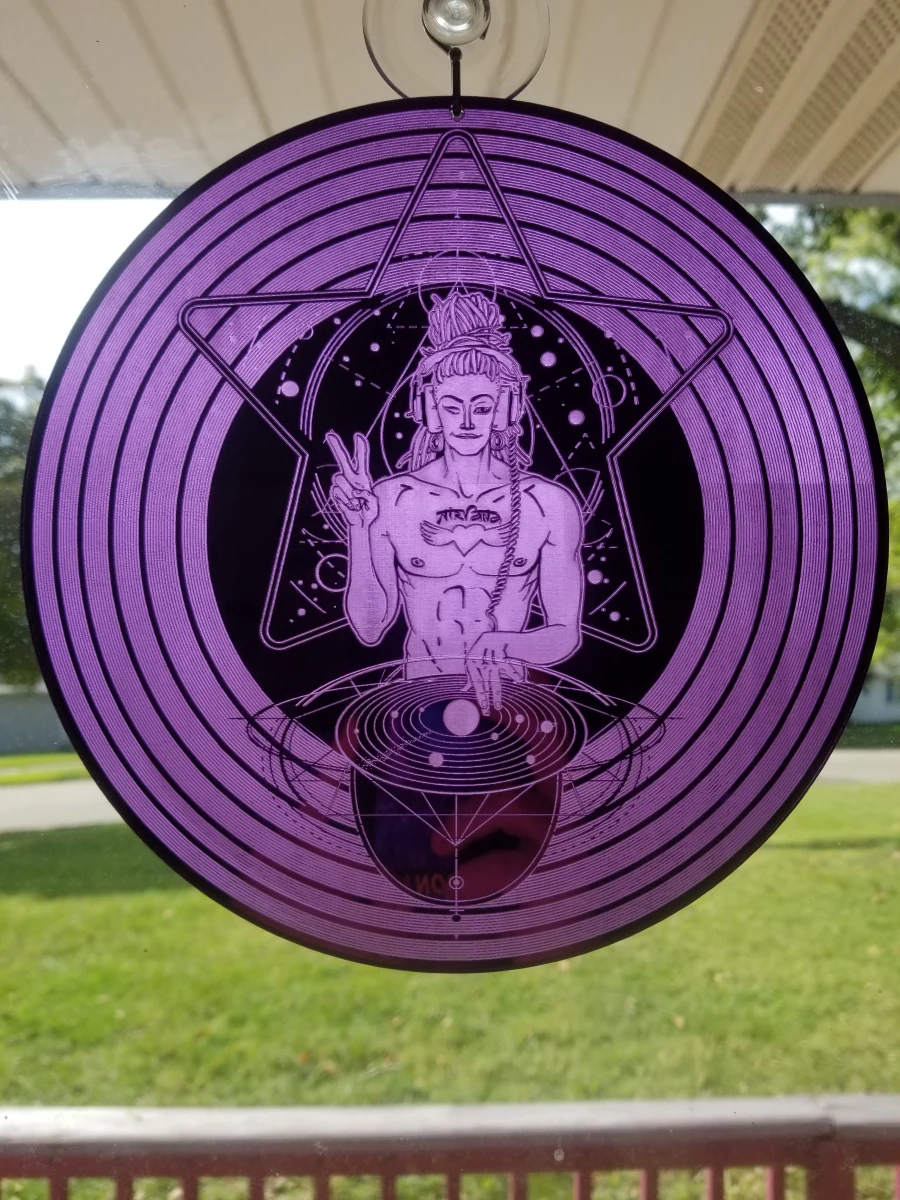 Cosmic DJ Sacred Geometry Grid – Interstellar Vibes