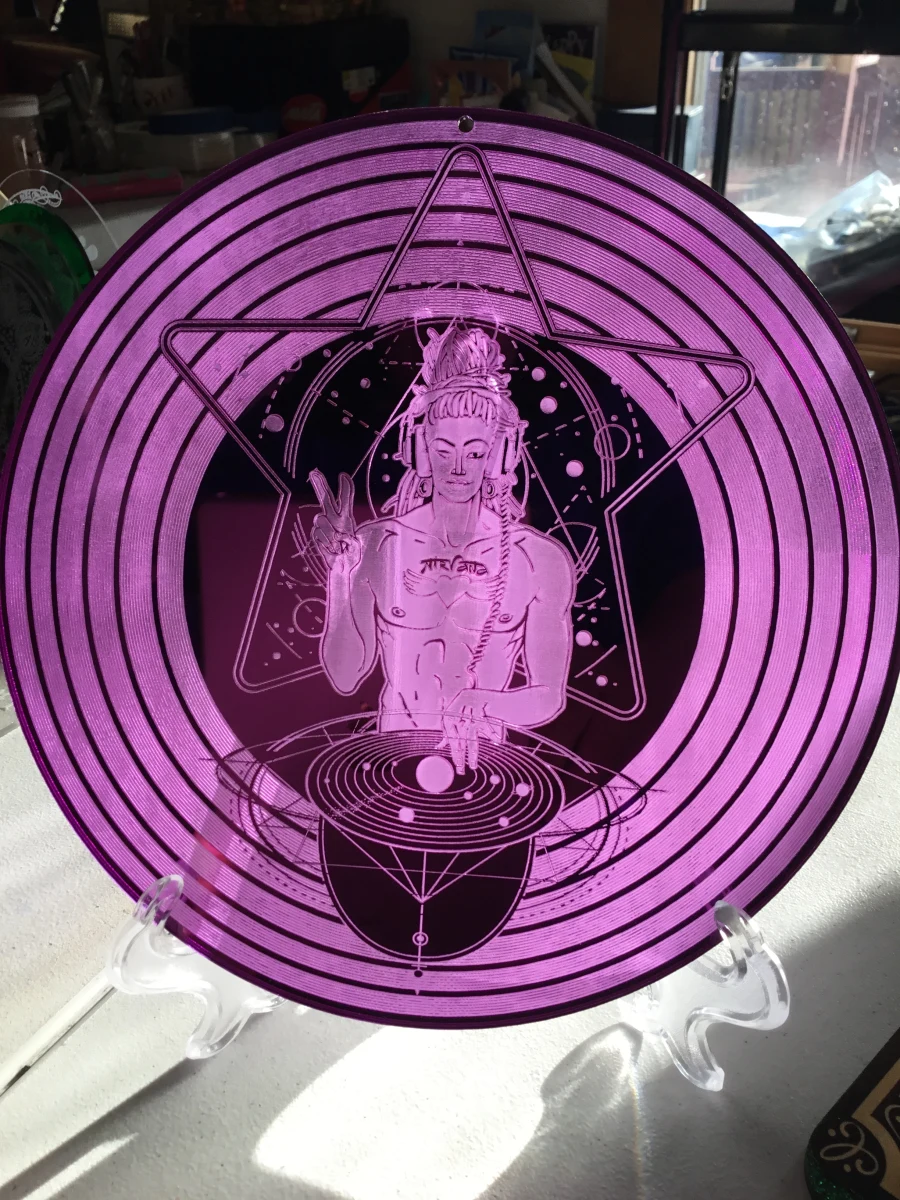 Cosmic DJ Sacred Geometry Grid – Interstellar Vibes - Image 2