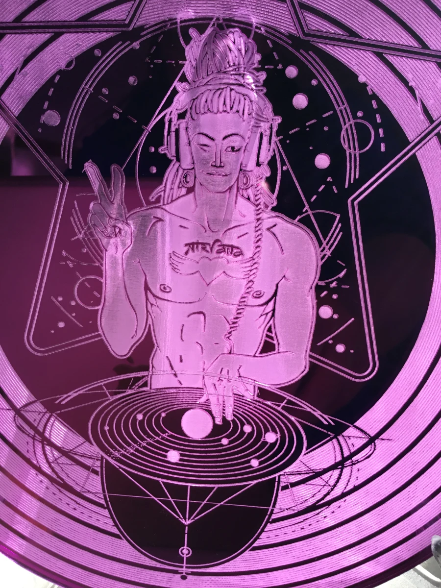 Cosmic DJ Sacred Geometry Grid – Interstellar Vibes - Image 3