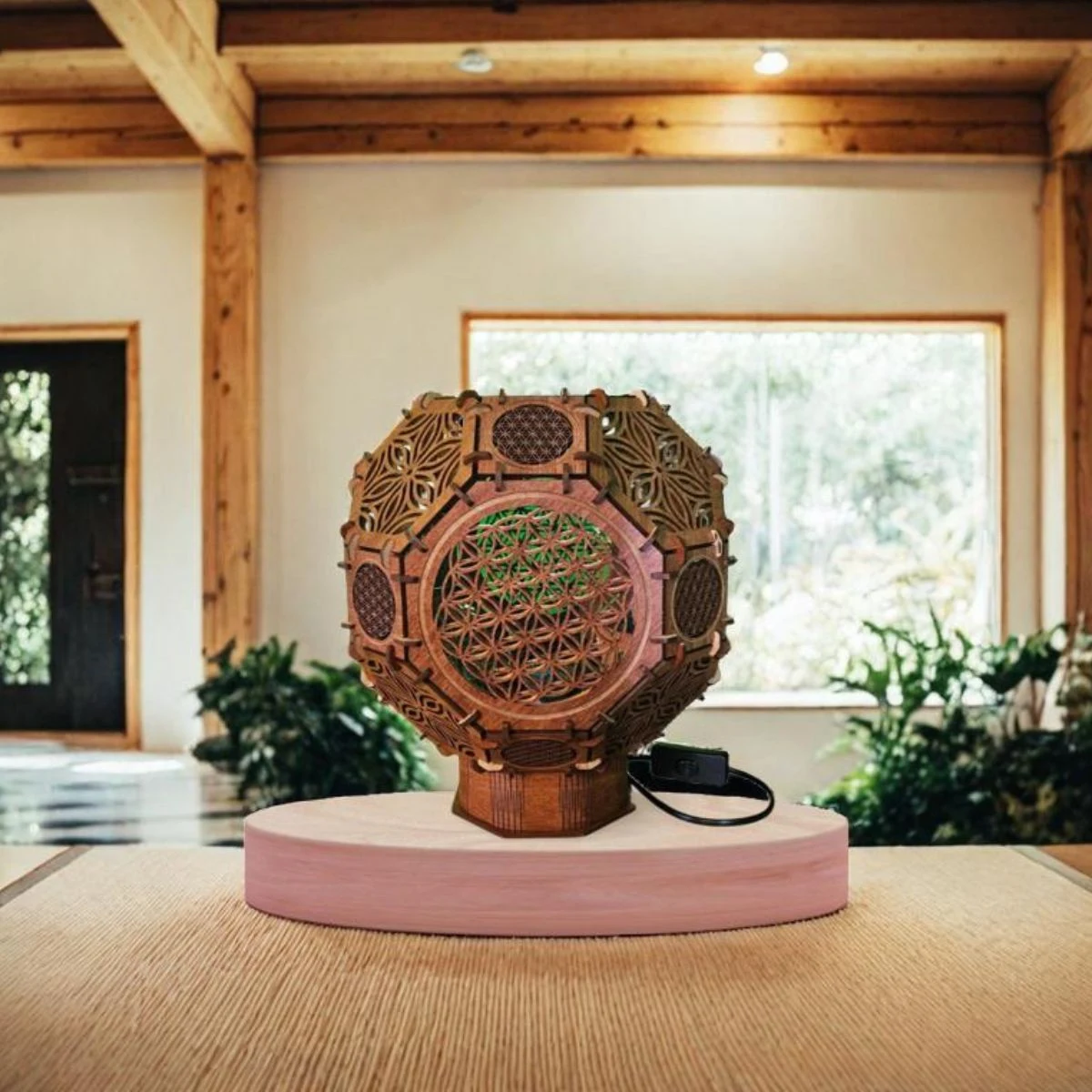 Sacred Glow – Flower of Life Lamp - Image 7